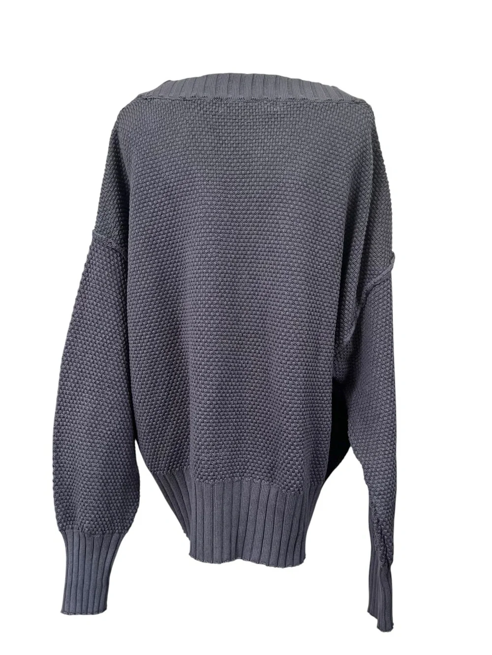 Free People FP Beach Hailee Cardigan
Oversized Waffle Knit Gray Button Front Sm - Picture 11 of 12